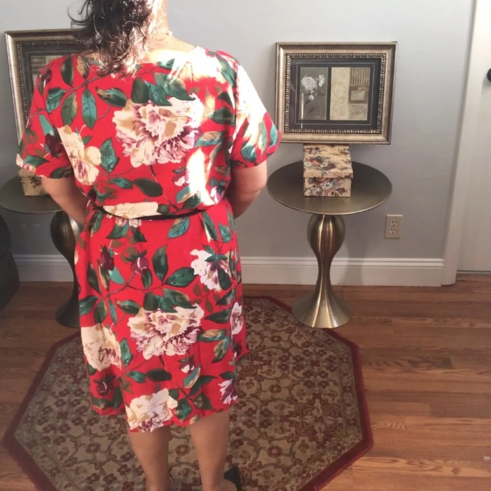 NWOT  Cotton MIDI Dress loose and breathable Linen - Picture 16 of 16